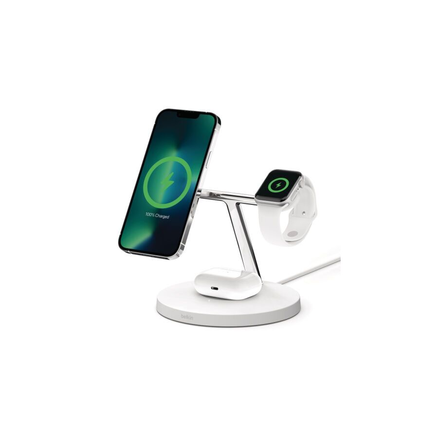 Base di Ricarica Wireless 3 In 1 con teconologia MagSafe 15W - Banco