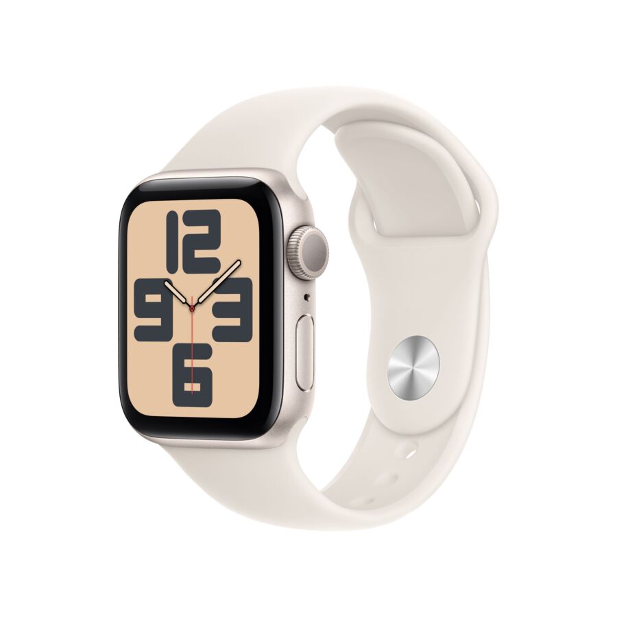 Apple Watch SE 2024 GPS Cassa in Alluminio Galassia con Cinturino Sport Band Galassia - M/L