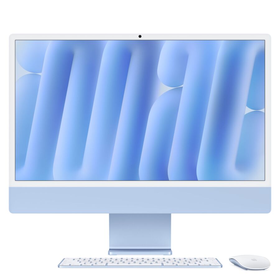 iMac 24" Display Retina 4,5K - Chip M4 con 8-core CPU e 8‑core, GPU - Archiviazione da 256GB SSD e 16GB di memoria unificata con Magic Keyboard