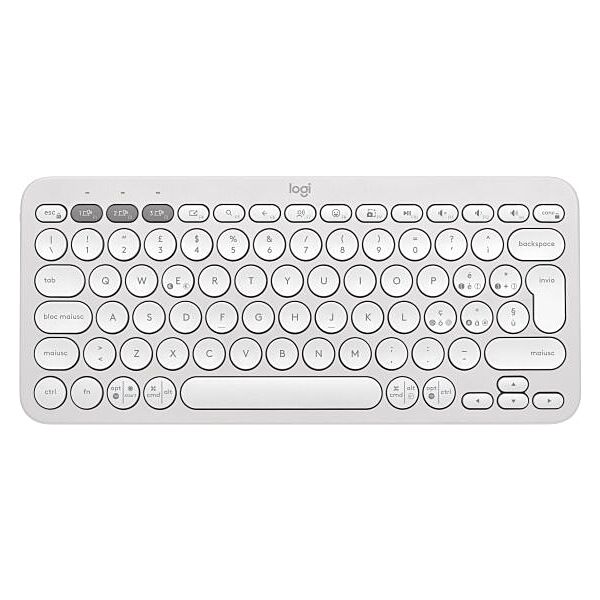 Tastiera Bluetooth Pebble Keys 2 K380s - Bianco