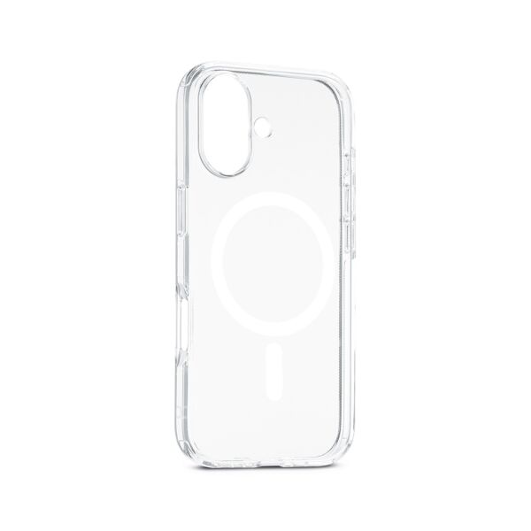 Custodia trasparente con magnete bianco per iPhone 17